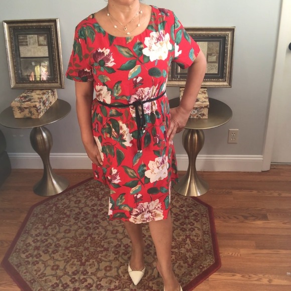 NWOT  Cotton MIDI Dress loose and breathable Linen - Picture 14 of 16